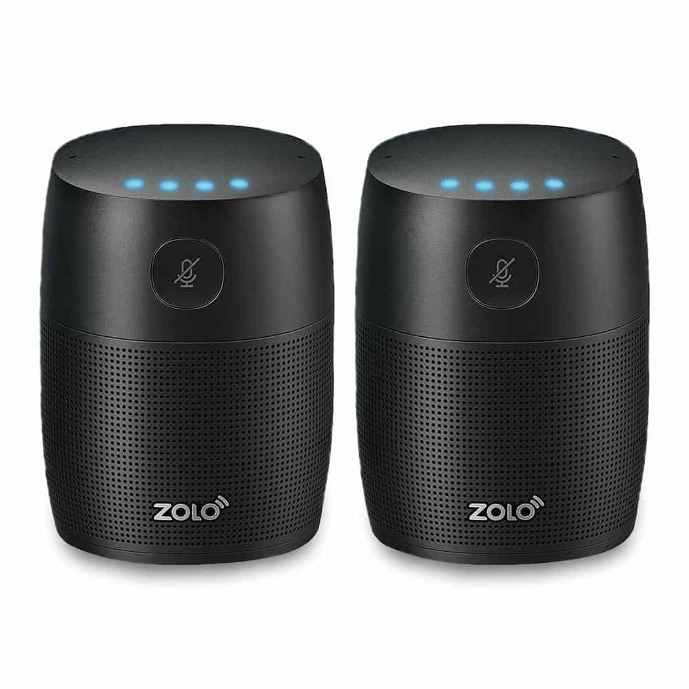 Anker Zolo Mojo Smart Speakers Twin Pack with Google Assistant Built In Black